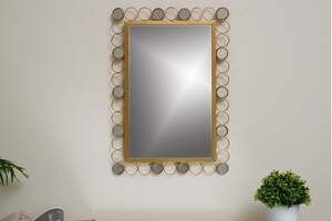 Pan Home Casany Wall Mirror Gold 44x63cm