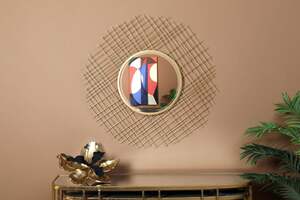 Pan Home Ophira Mirror Wall Decor Gold D80cm