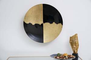 Pan Home Diabol Wall Decor Black and Gold D61cm