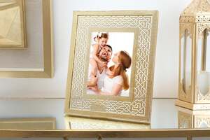 Pan Home Mable Photo Frame 5x7 Inch Gold 30x25cm