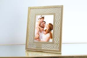 Pan Home Mable Photo Frame 5x7 Inch Gold 30x25cm