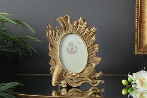 Pan Home Medusa Fish Photo Frame 4x6 Inch Gold 19x3x26cm