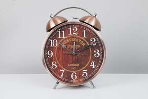 Pan Home Kensington Alarm Clock Copper D22cm