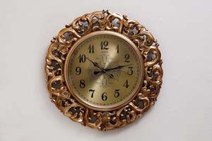 Pan Home Amar Wall Clock Gold 62x62cm