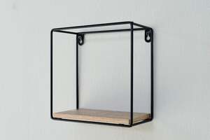 Pan Home Dranad Square Metal Shelf Natural 20x10x20cm