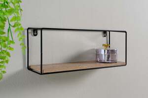 Pan Home Dranad Rectangular Metal Shelf Natural 40x10x15cm