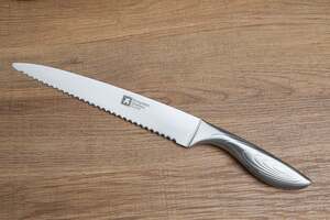 Pan Home Forme Contours Bread Knife Silver 8x2x37cm