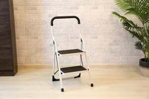 Pan Home Austin 2-step Ladder White/black 48x50x97cm