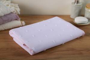 Pan Home Polka-dot Bath Towel Pink/white 70x140cm