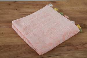 Pan Home Velour Jacquard Bath Towel Peach 70x140cm