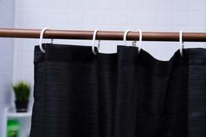 Pan Home Lazlo Shower Curtain Black 180x180cm