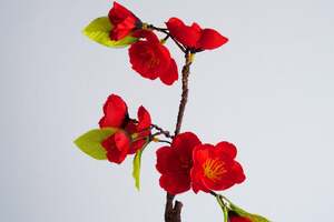 Pan Home Peach-blossom Flower Red H61cm