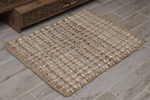 Pan Home Fabian Handwoven Dhurrie Natural 60x90cm