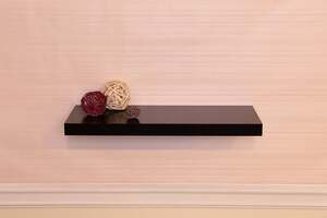 Pan Home Floating Wall Shelf Black 60x24x4cm