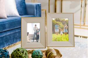 Pan Home Feather Photo Frame 5x7 Inch Cream