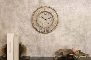 Pan Home Luxe Wall Clock D30cm-gold