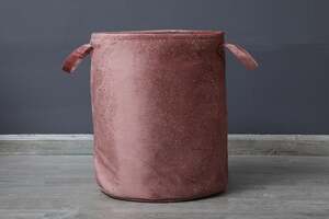 Pan Home Starry Laundry Basket Dark Pink D42x50cm