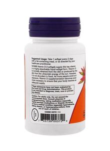 Now Foods High Potency Vitamin D-3 5000IU - 120 Soft Gels