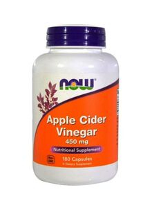 Now Foods Apple Cider Vinegar Dietary Supplement - 180 Capsules
