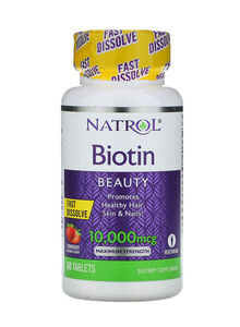 NATROL Fast Dissolve Biotin Beauty 60 Tablets