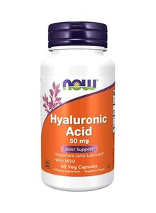 Now Foods Hyaluronic Acid 50 mg - 60 Veg Capsules