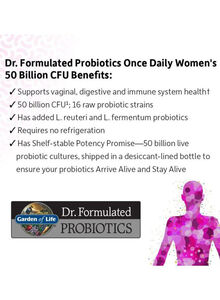 Garden of Life Dr. Formulated Probiotics Once Daily Women's 50 Billion CFU - 30 Capsule