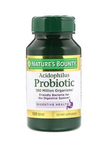 NATURE'S BOUNTY Acidophilus Probiotic Dietary Supplement - 120 Tablets