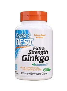 Doctor's BEST Extra Strength Ginkgo Dietary Supplements - 120 Capsule