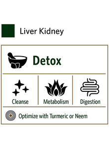 Organic India Liver Kidney Herbal Supplement - 90 Vegetarian Capsules