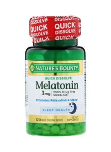 NATURE'S BOUNTY Melatonin Dietary Supplement 120 Quick Dissolve Tablets