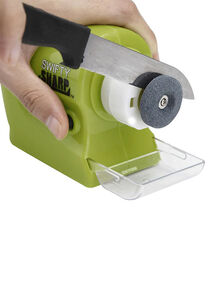 Swifty Sharp Cordless Motorized Plastic Knife Sharpener Green