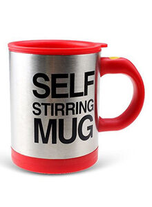 Generic Self Stirring Mug Red/Silver 350ml