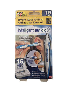 Generic 17-Piece Intelligent Soft Spiral Ear Cleaner Multicolour