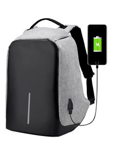 Generic Anti Theft Laptop Backpack Grey