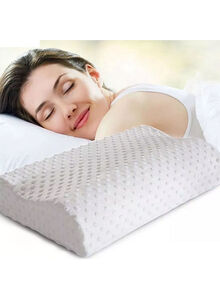 Jettingbuy Neck Rebound Memory Foam Pillow White Free Size