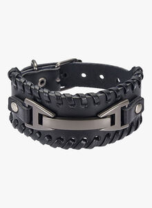 PangKe Faux Leather Bracelet