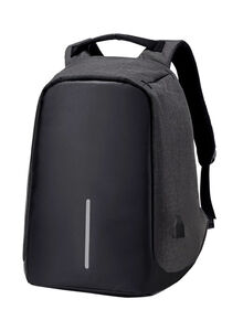 Generic Anti Theft Laptop Backpack With USB Charger Port Black