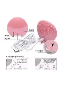 Forever Silicon Facial Cleansing Electric Brush Lina Mini Pink