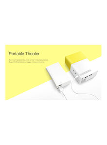 Generic YG-300 LCD Mini Portable Projector PROJ-1024-Y2 Yellow