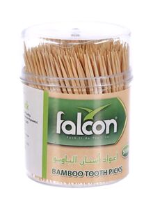 falcon 500-Piece Bamboo Tooth Picks Beige