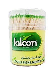 falcon 400-Piece Tooth Picks - Minted Beige/Green