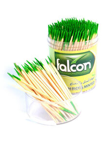 falcon 400-Piece Tooth Picks - Minted Beige/Green