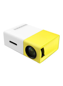 Generic Full HD LCD Projector 600 Lumens - UK Plug YG 300 Yellow/White