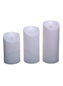 Generic 3-Piece LED Smokeless Candle Set White