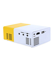 ماركة غير محددة جهاز بروجيكتور LCD عالي الوضوح بالكامل بسطوع 600 لومن YG-300 أبيض/أصفر