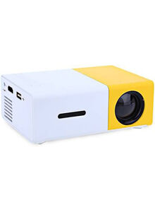 docooler YG300 Portable QVGA LED 400 Lumens Projector With Remote Control YG300 White/Yellow