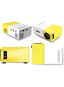 docooler YG300 Portable QVGA LED 400 Lumens Projector With Remote Control YG300 White/Yellow