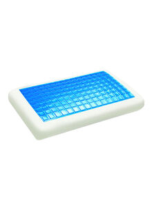 Generic Memory Foam Pillow Microfiber White/Blue 40x70centimeter