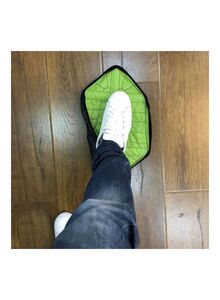 Generic Reusable Shoe Cover Green/Black 45x32centimeter