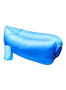 Generic Portable Inflatable Sofa Mattress Blue